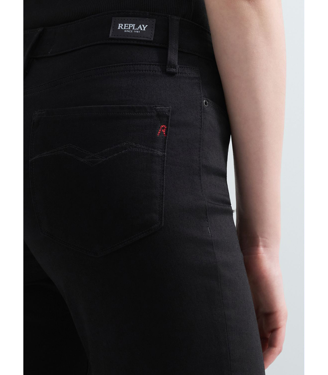 ストレート ZOLIE スーパーストレッチブラックデニム 詳細画像 ブラック 7